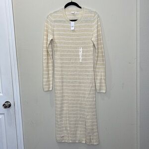 Banana Republic Stretchy Striped Long Dress